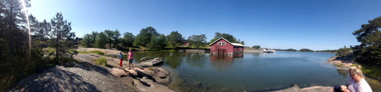 Panoraamakuva Gullkronan poukamasta