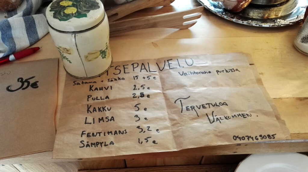 Itsepalveluhinnasto