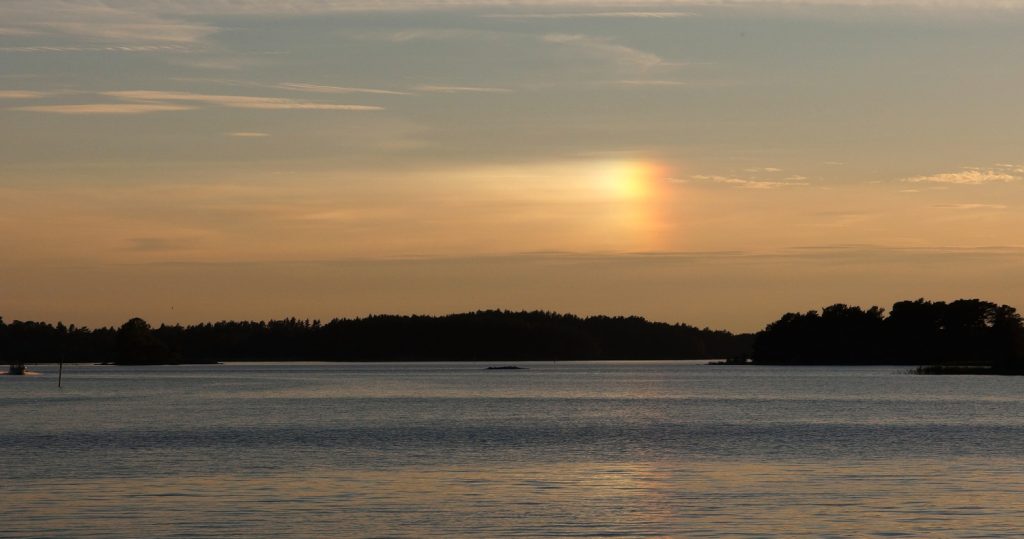 Auringonlasku Verkanilla